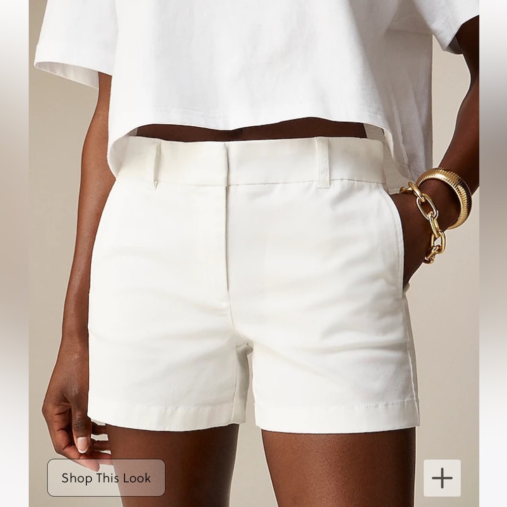 JCrew 4" stretch chino shorts